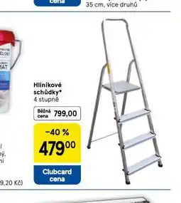 Tesco Hliníkové schůdky nabídka
