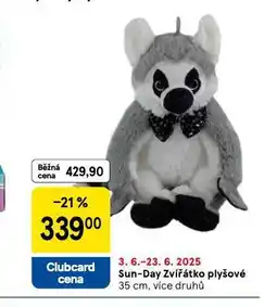 Tesco Sun-day zvířátko plyšové nabídka
