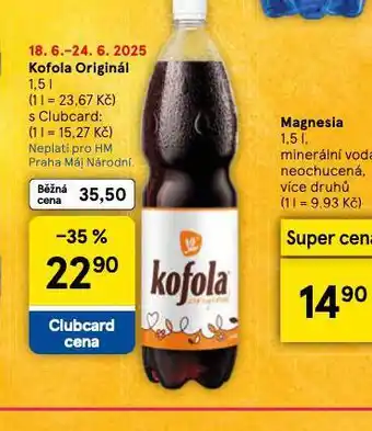 Tesco Kofola original nabídka
