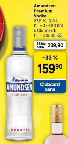Tesco Amundsen premium vodka nabídka