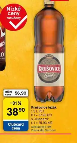 Tesco Krušovice ležák nabídka