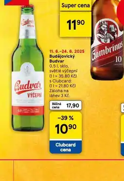 Tesco Budějovický budvar nabídka