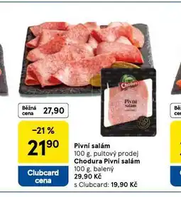 Tesco Pivní salám nabídka