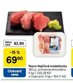 Tesco Vepřové medailonky nabídka