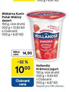 Tesco Hollandia krémový jogurt nabídka