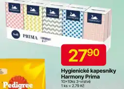 Hruška Hygienické kapesníky Harmony Prima nabídka