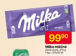 Hruška MILKA mléčná nabídka