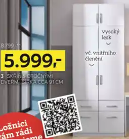 XXXLutz Skříň s otočnými dveřmi nabídka