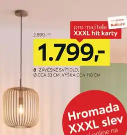 XXXLutz Závěsné svítidlo nabídka