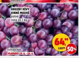 Penny Market Hrozny révy vinné modré nabídka