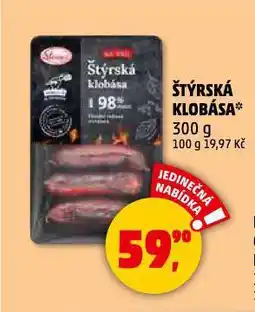 Penny Market Štýrská klobása nabídka