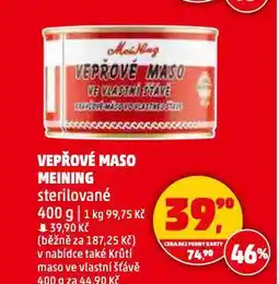Penny Market Vepřové maso meining nabídka