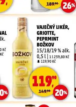 Penny Market Božkov vaječný likér nabídka