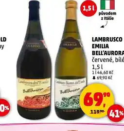 Penny Market Lambrusco emilia bell'aurora nabídka
