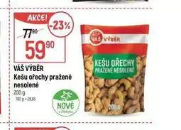Globus Kešu ořechy pražené nesolené nabídka