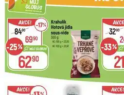 Globus Krahulék hotová jídla sous-vide nabídka