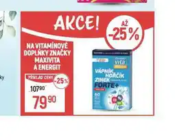 Globus Maxivita, energy vitamínové doplňky nabídka