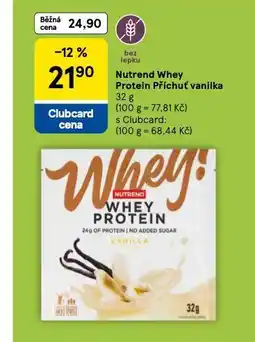 Tesco Nutrend whey protein příchuť vanilka nabídka