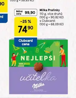 Tesco Milka pralinky nabídka