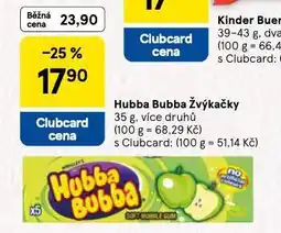 Tesco Hubba bubba žvýkačky nabídka