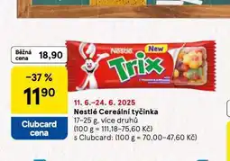 Tesco Nestlé cereální tyčinka nabídka