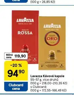 Tesco Lavazza kávové kapsle nabídka