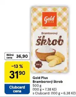Tesco Gold plus bramborový škrob nabídka