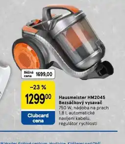 Tesco Bezsáčkový vysavač nabídka