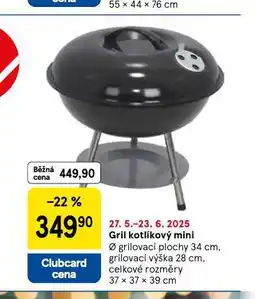 Tesco Gril kotlíkový mini nabídka