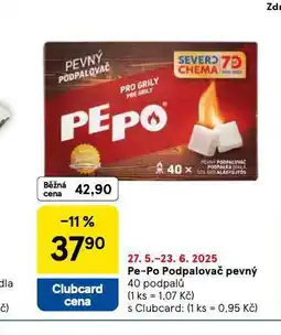 Tesco Pe-po pevný podpalovač nabídka