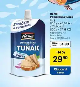 Tesco Hamé pomazánka tuňák nabídka