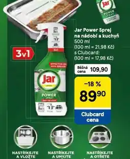 Tesco Jar power sprej na nádobí a kuchyň nabídka