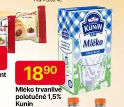 Hruška Kunín Mléko trvanlivé polotučné 1,5% 1l nabídka