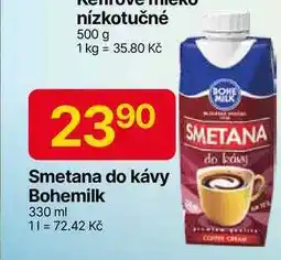 Hruška Bohe Milk smetana do kávy 330ml nabídka
