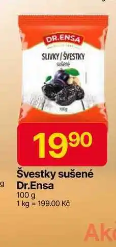 Hruška DR.ENSA Švestky sušené 100g nabídka