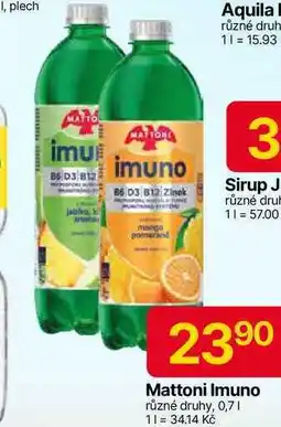 Hruška Mattoni Imuno různé druhy, 0,7l nabídka