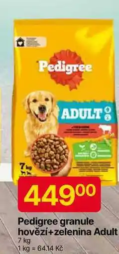 Hruška Pedigree granule hovězí+zelenina Adult 7 kg nabídka