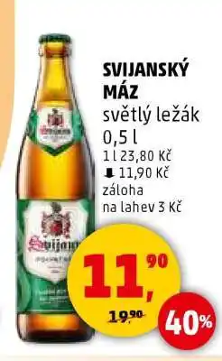 Penny Market Svijanský Máz světlý ležák 0,5 l nabídka