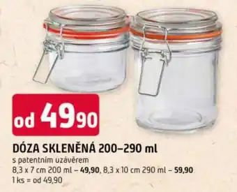 Trefa Dóza skleněná nabídka
