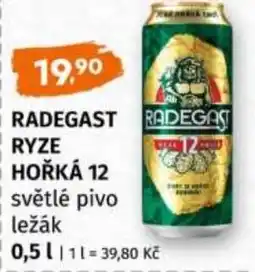 Trefa RADEGAST RYZE HOŘKÁ 12 světlé pivo nabídka