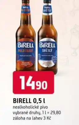 Trefa Birell nealkoholické pivo nabídka