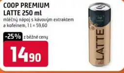 Trefa Coop premium latte nabídka