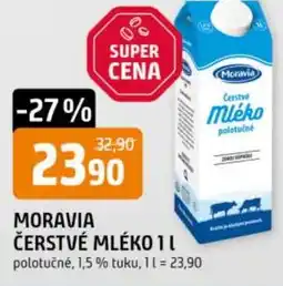 Trefa Moravia čerstvé mléko nabídka
