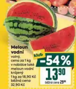 Billa Meloun vodní nabídka