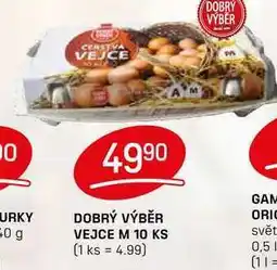 Flop DOBRÝ VÝBĚR VEJCE M 10 KS nabídka