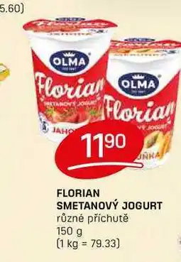 Flop FLORIAN SMETANOVÝ JOGURT různé příchutě 150 g nabídka
