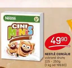 Flop NESTLÉ CEREÁLIE vybrané druhy 225 - 250g nabídka