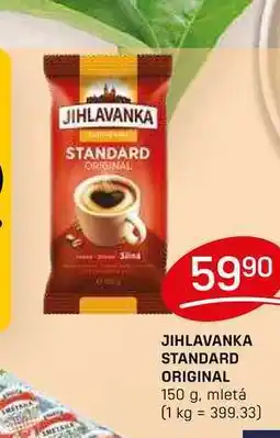 Flop JIHLAVANKA STANDARD ORIGINAL 150 g, mletá nabídka
