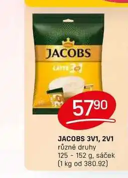Flop JACOBS 3V1, 2V1 různé druhy 125 152 g, sáček nabídka