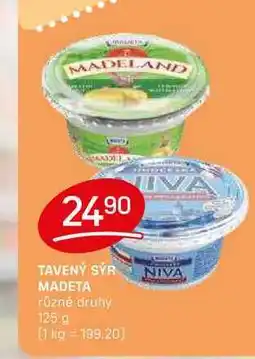 Flop TAVENÝ SÝR MADETA různé druhy 125 g nabídka